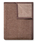 Harborview Herringbone Chocolate Blanket: Original