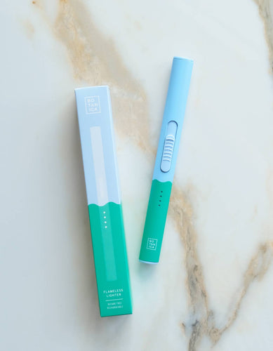 Duo-Tone Flameless Rechargeable Lighter | USB Blue+Green