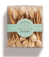 Seashell Hors D'Oeuvre Picks in Gift Box
