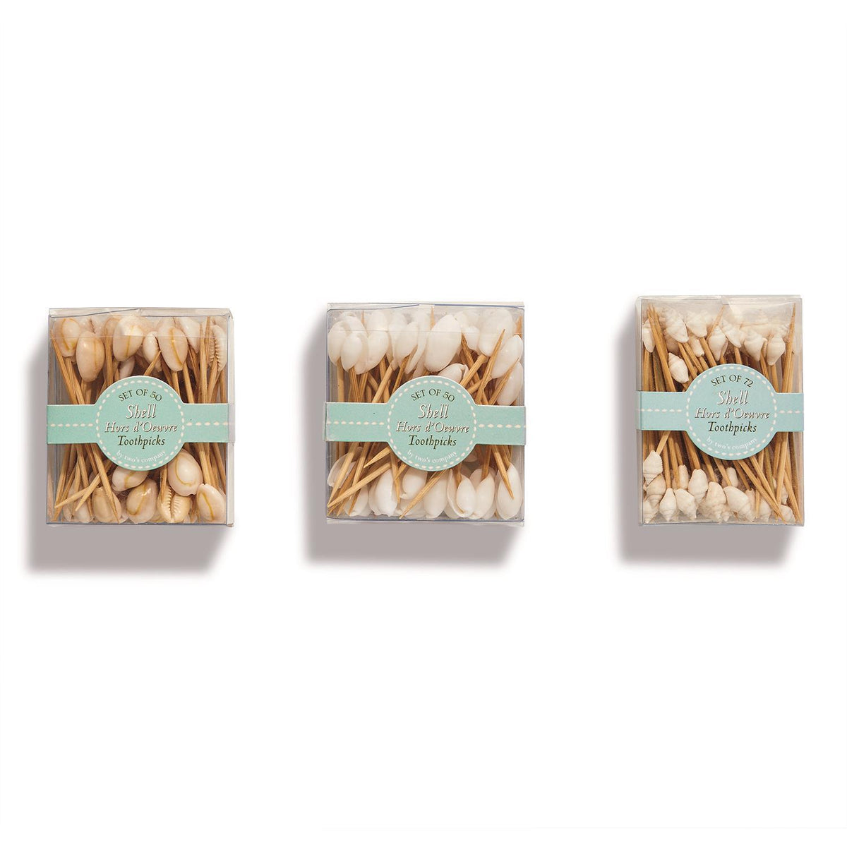 Seashell Hors D'Oeuvre Picks in Gift Box