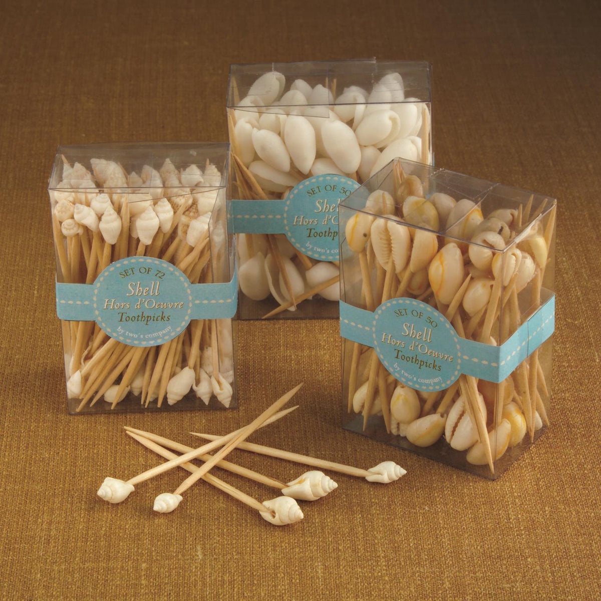 Seashell Hors D'Oeuvre Picks in Gift Box