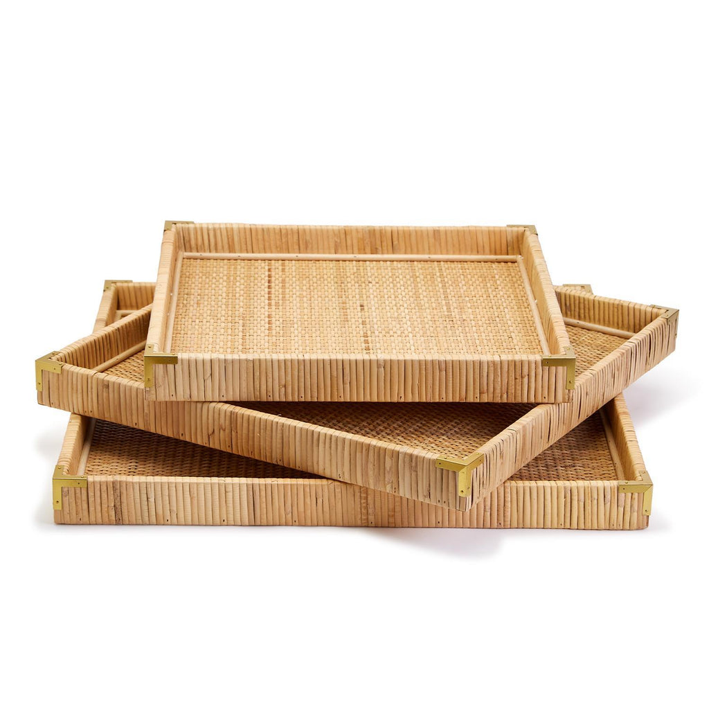 Rattan Square Trays