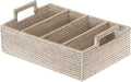 White Wash Flatware Tray