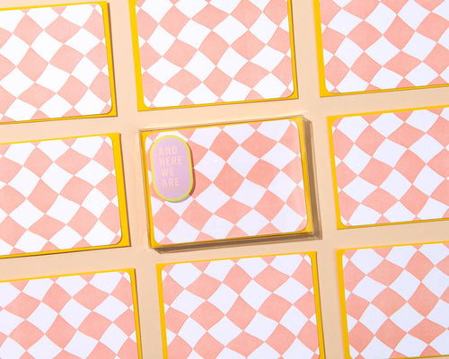 Wavy Harlequin Notecards Set of 8