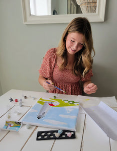 "Rainbow Row" Paint by Numbers Kit