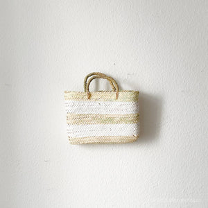 French Market Basket w/ White Border